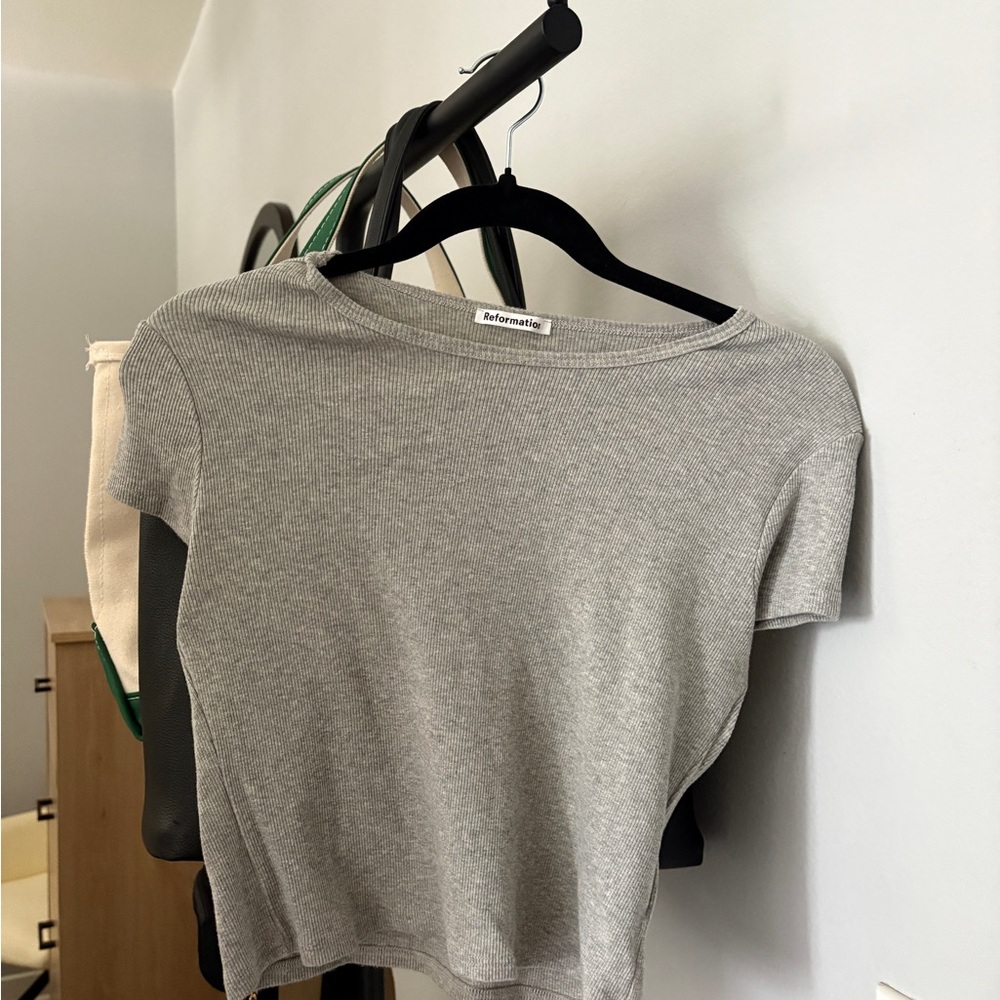 Reformation Grey Tee